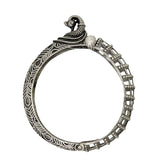 Teejh Aishay Silver Oxidised Bangle For Women